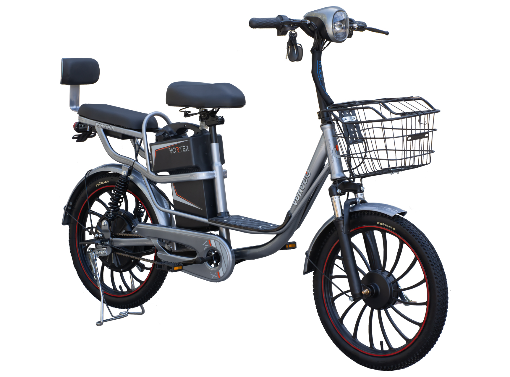 Elektricni bicikl Vortex sivi